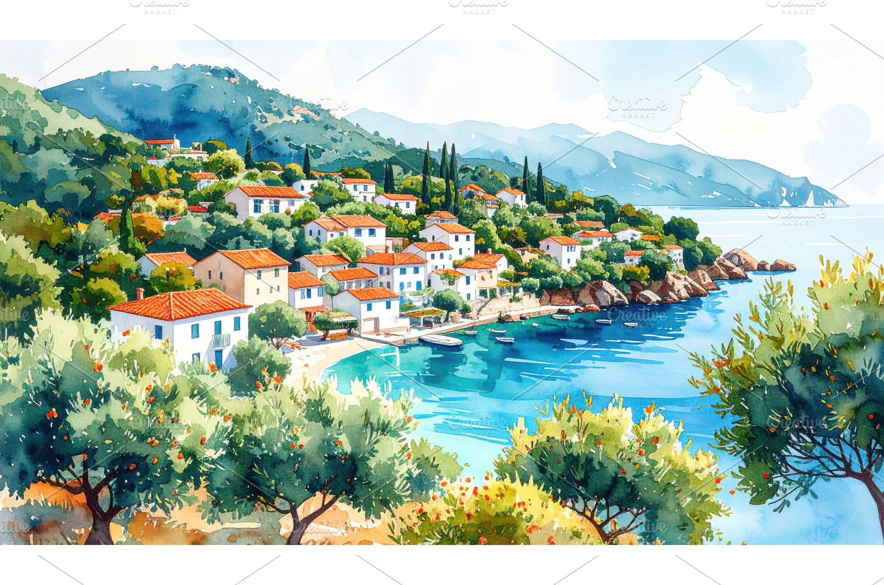 Scenic Mediterranean-style hillside, an Architecture Photo by Igor Tichonow