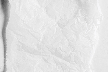 White empty crumpled baking paper., an Abstract Photo by Galiyah Assan