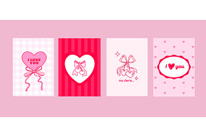 Hand drawn coquette frames with, an Illustration by art PVP - market