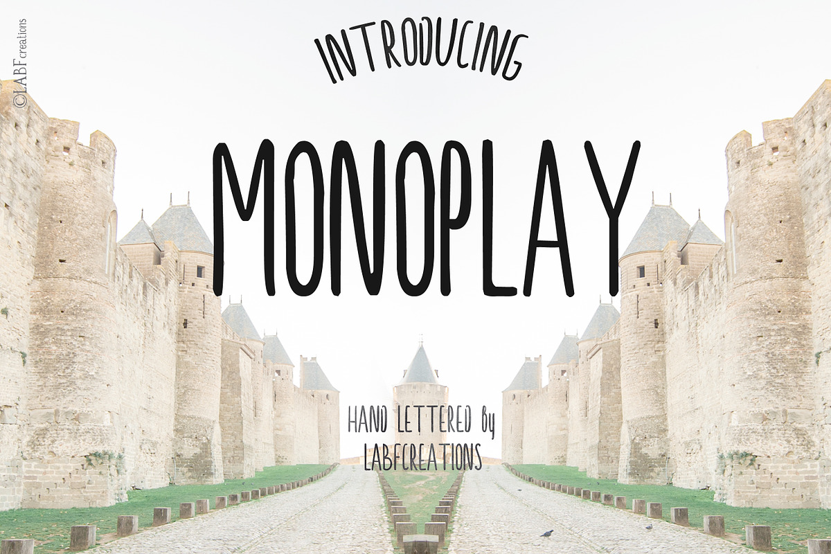 Monoplay. Sans Serif font