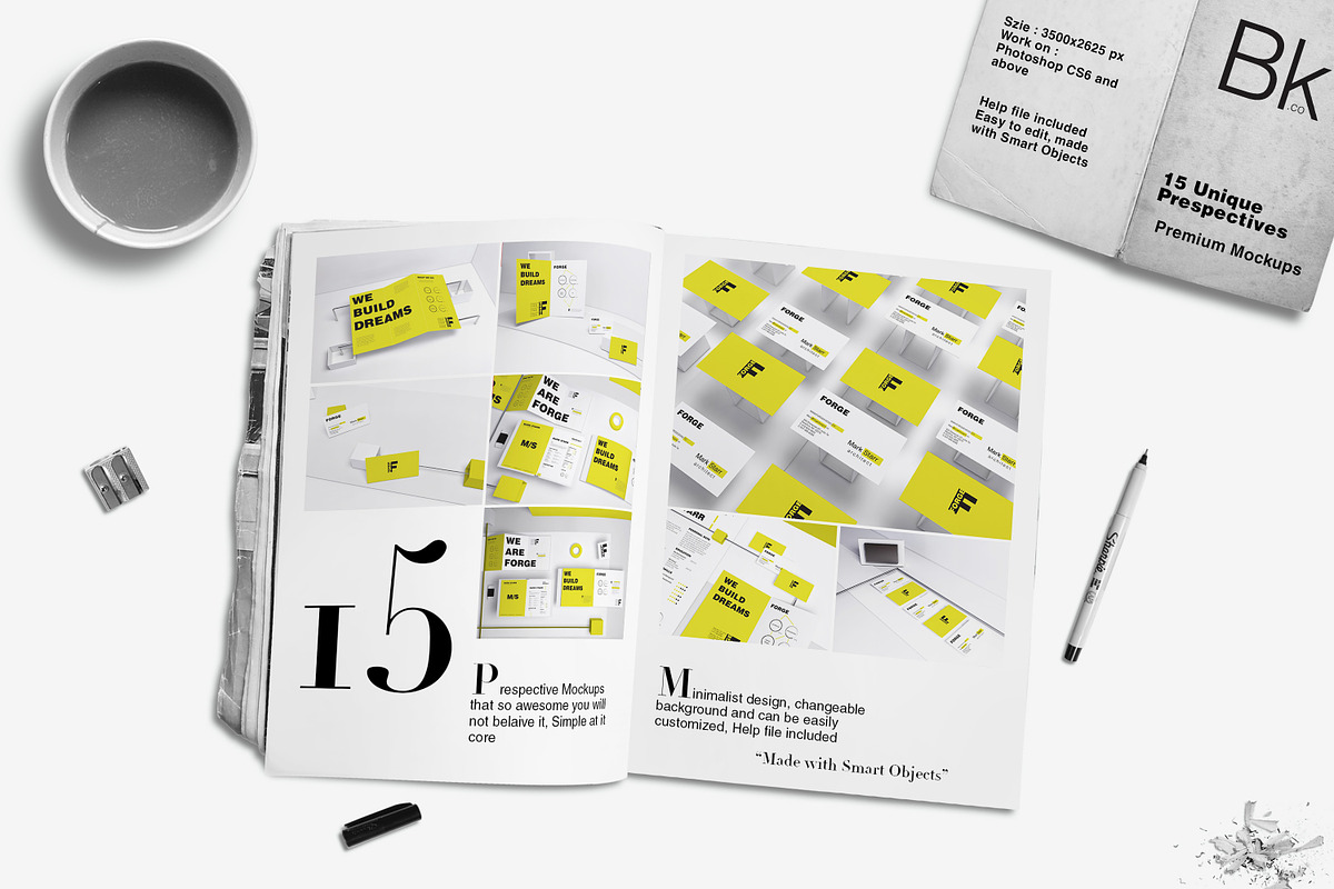 Mockup - Forge (15 Perspective), a Cups & Container Mockup by BrandKick (Photo 5 of 5)