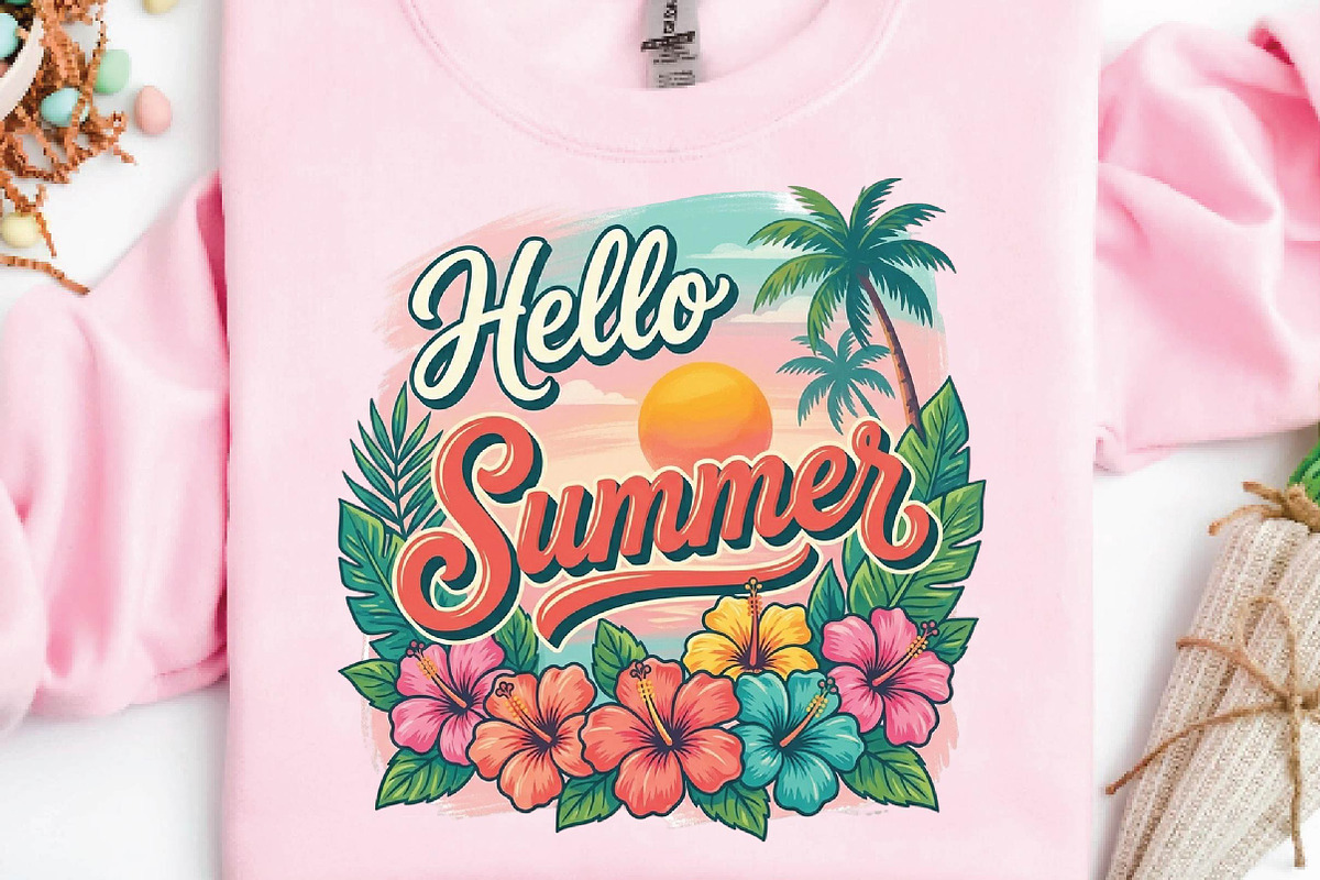 Hello Summer Tropical Floral PNG, a Seasonal Illustration by DreamPrint404 (Photo 5 of 6)