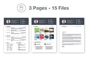 Resume & CV Template AI | PSD | DOCX, a Resume Template by Infographic Template Shop (Thumbnail 3 of 4)