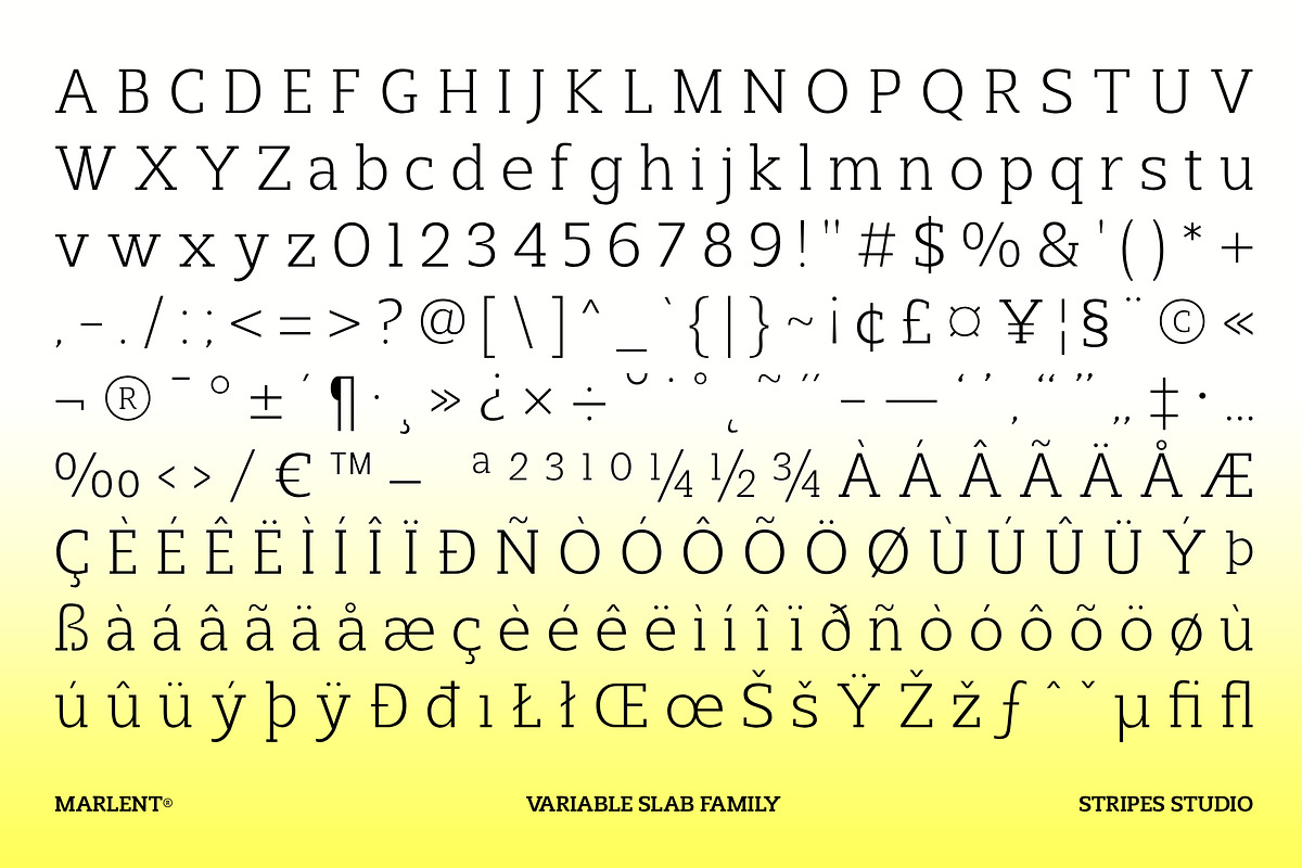 Marlent Variable, a Slab Serif Font by Stripes Studio (Photo 15 of 15)