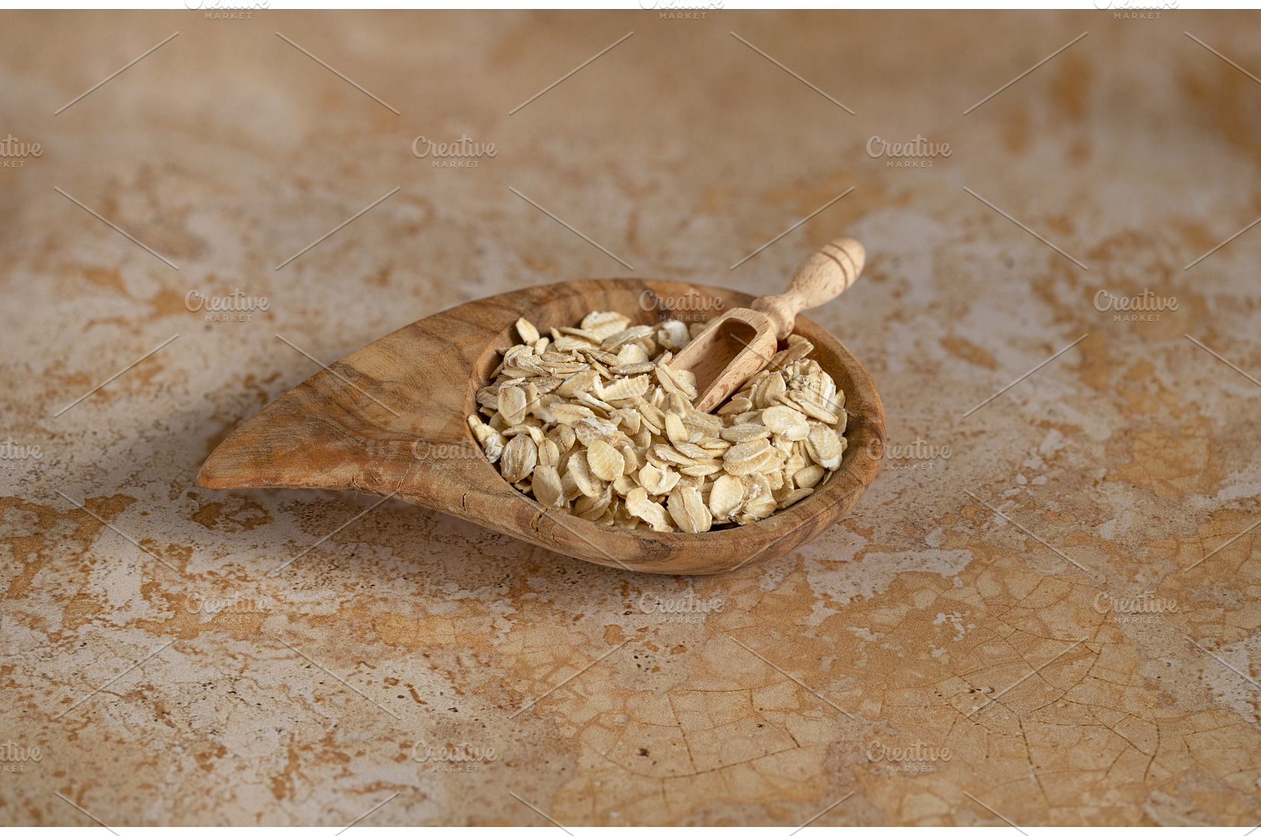 Oat flakes, cereal in a handmade, a Food & Drink Photo by Diary of impressions