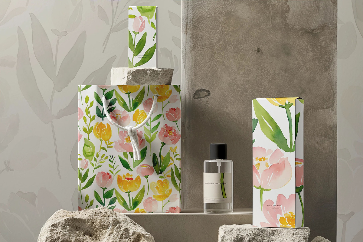 Lovely Light Watercolor Flower, a Decorative Illustration by yahu88studio (Photo 5 of 6)