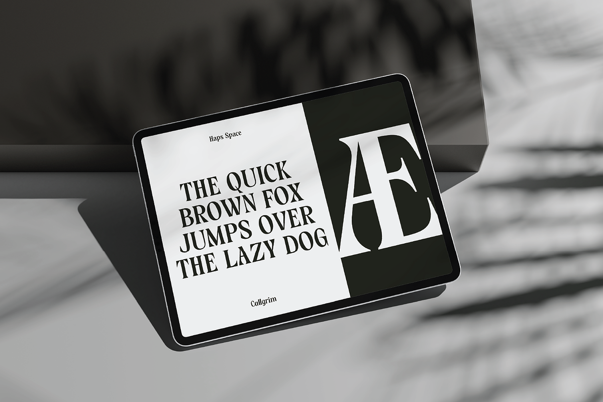 Callgrim - Serif Display Font, a Serif Font by Haps Space (Photo 9 of 14)