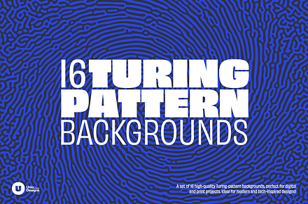 Turing Patterns - 16 Backgrounds