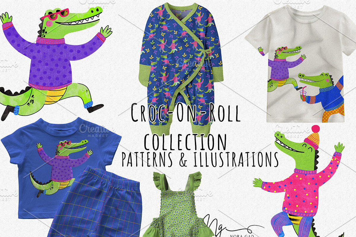 Croc-ON-Roll Collection, a Pattern Graphic by Nora Gad (Photo 1 of 21)