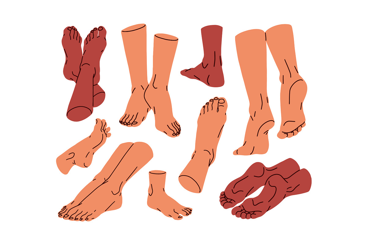 Human bare foot, legs set, a Person Illustration by Good Studio (Photo 2 of 3)