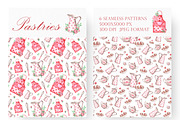 Pastries watercolor set. Baking., a Food Illustration by SabinaWatercolorArt (Thumbnail 7 of 13)