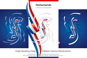 Netherlands flag ribbon vector, a Templates & Theme by Simbos (Thumbnail 2 of 9)