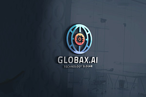 Global AI Technology Logo, a Branding & Logo Template by Design_Planet