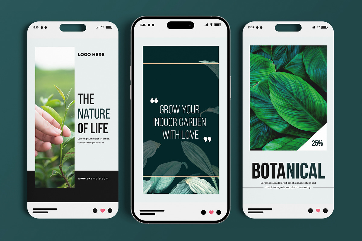 Minimalist Botanical Social Media, a Social Media Template by MightyDesign (Photo 1 of 6)