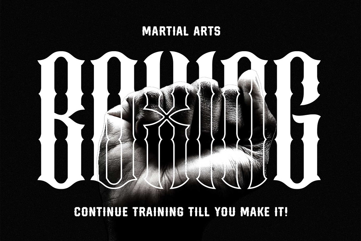 Masberco - Blackletter Style, a Blackletter Font by Arterfak Project (Photo 3 of 12)