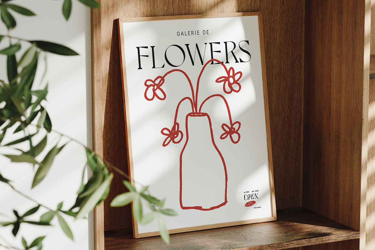 FLOWERS AND VASES Illustrations, a Decorative Illustration by dicreate (Photo 4 of 12)
