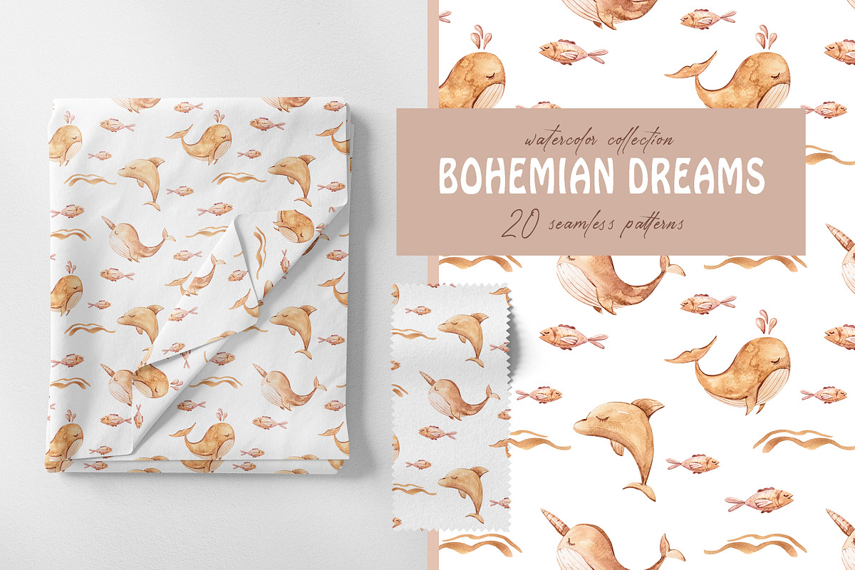 SALE! Bohemian  seamless patterns, a Pattern Graphic by Tiana Geo (Photo 6 of 12)