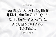 Srame - Modern Stylish Serif Font, a Serif Font by Typebae (Thumbnail 9 of 10)