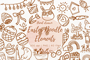 Easter Doodle Elements Hand Drawn, an Illustration by RimzStudio (Thumbnail 1 of 10)