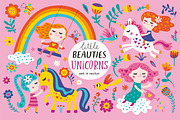 Little beauties. Unicorns., an Animal Illustration by Alena Razumova (Thumbnail 1 of 4)