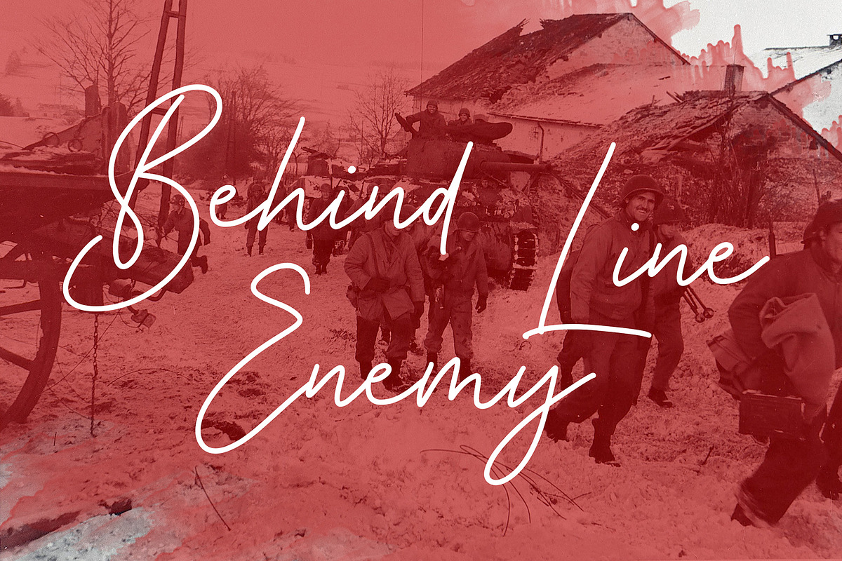 Bastogne Signature Font preview 5