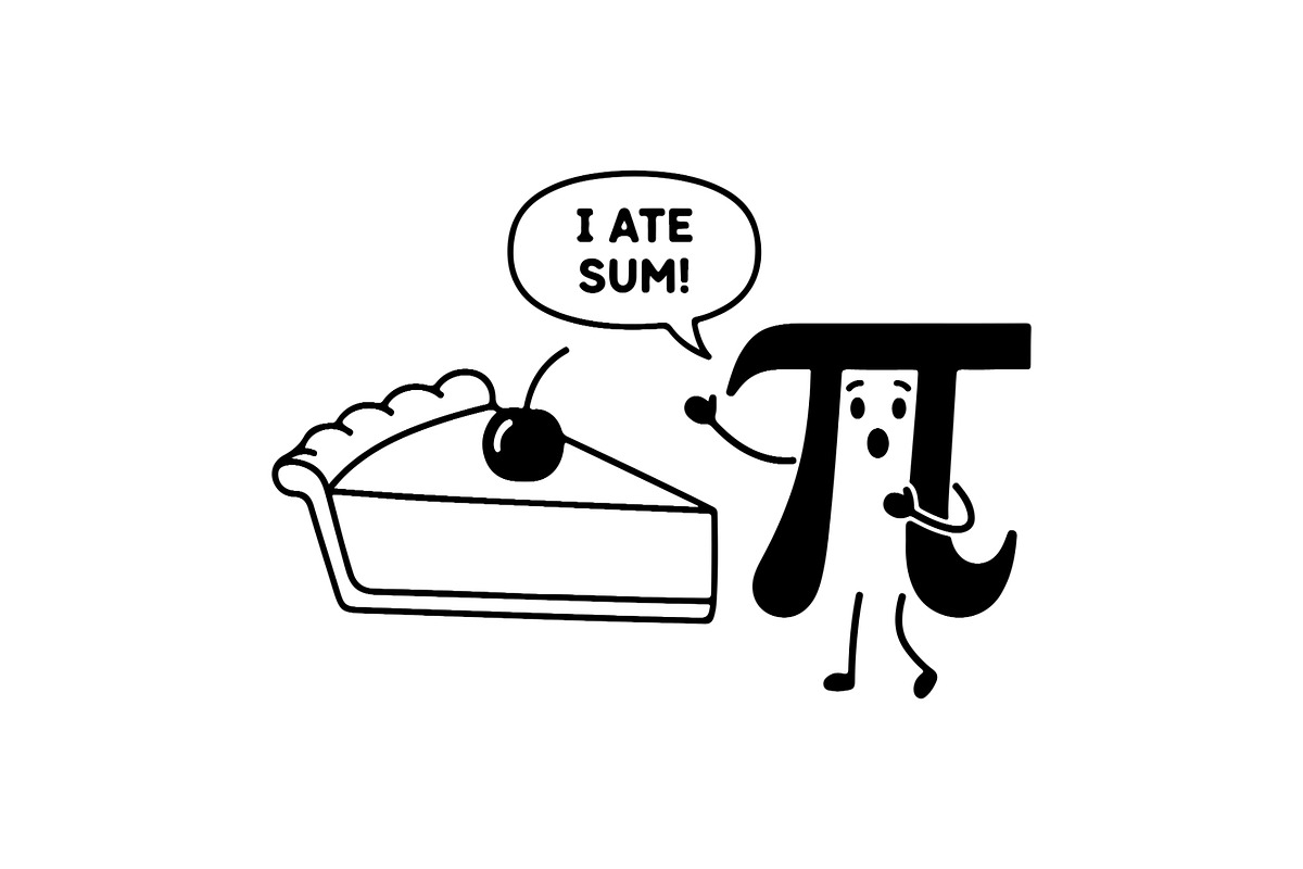 Math Pi Symbol Typography Bundle, an Education Illustration by Designer_Momina (Photo 14 of 16)