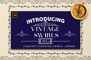 Hand made Vintage Swirls Set, an Object Graphic by Design Unique (Thumbnail 1 of 12)