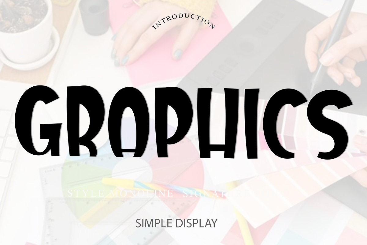 Graphics, a Script Font by FreshTypeINK (Photo 1 of 7)
