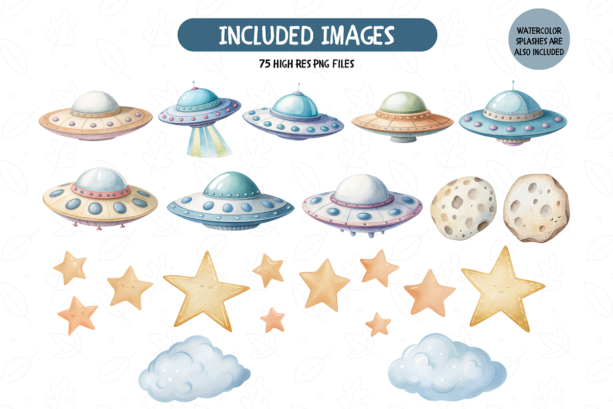 Space Astronauts Clipart Set, a Person Illustration by TatiMockup (Photo 5 of 7)