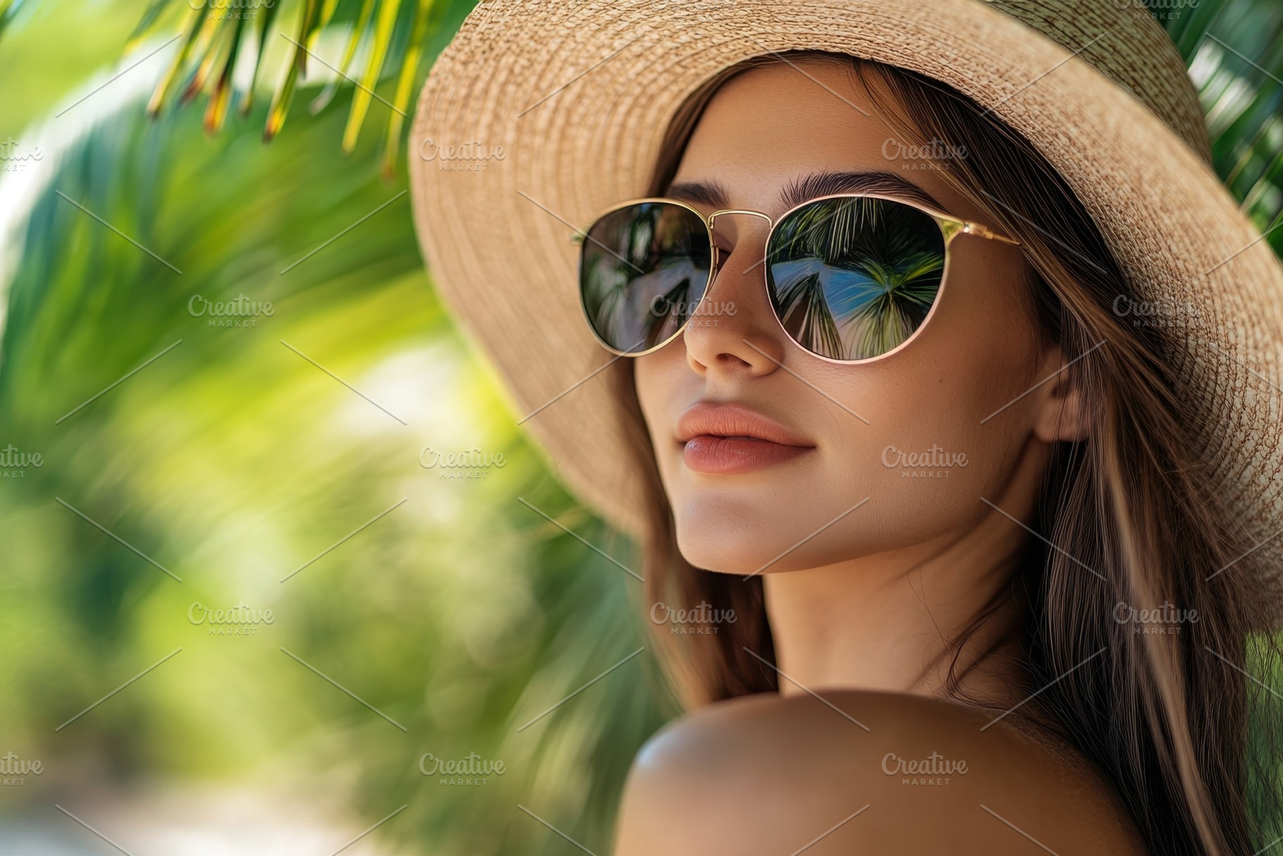 Stylish woman in summer, a Photo by Pavel_design