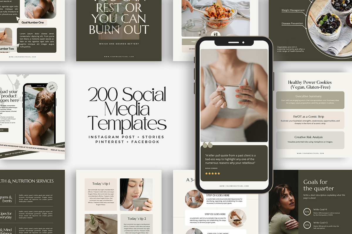 Canva Health Social Media Ellen, a Social Media Template by Lovely Confetti (Photo 1 of 9)