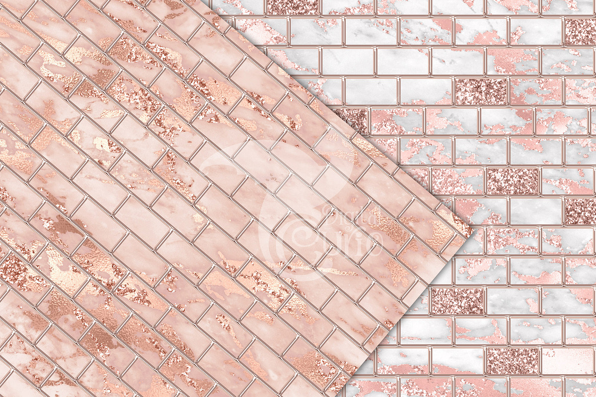Glitzy Brick Walls Digital Paper, a Texture Graphic by Digital Curio (Photo 8 of 8)