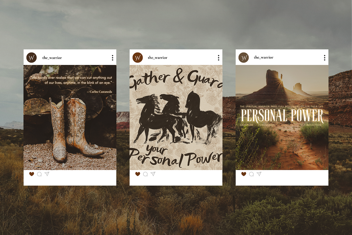 The Warrior Template Bundle, a Social Media Template by The Flossy Finch (Photo 9 of 24)