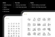 Travel line icon pack, an Outline Icon by Ragul Creates (Thumbnail 2 of 3)