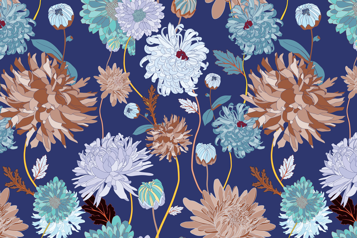 Botanical Seamless Vector, a Pattern Graphic by Ania Illustration (Photo 2 of 9)