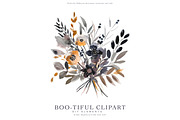 watercolor halloween clipart set, a Decorative Illustration by Patishop Art (Thumbnail 3 of 6)