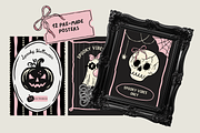 Retro Halloween Bundle Cute & Spooky, a Seasonal Illustration by Red Ink (Thumbnail 4 of 8)