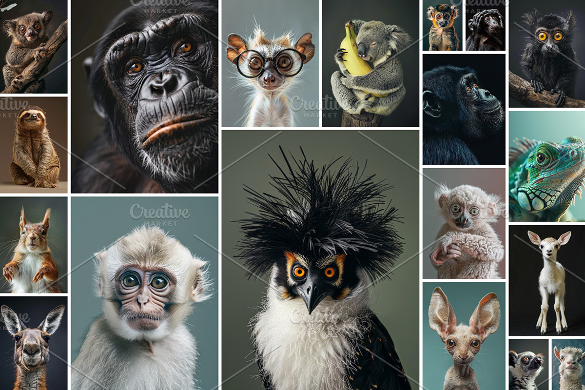 54 Funny animals, an Animal Photo by Handmadefont (Photo 6 of 9)