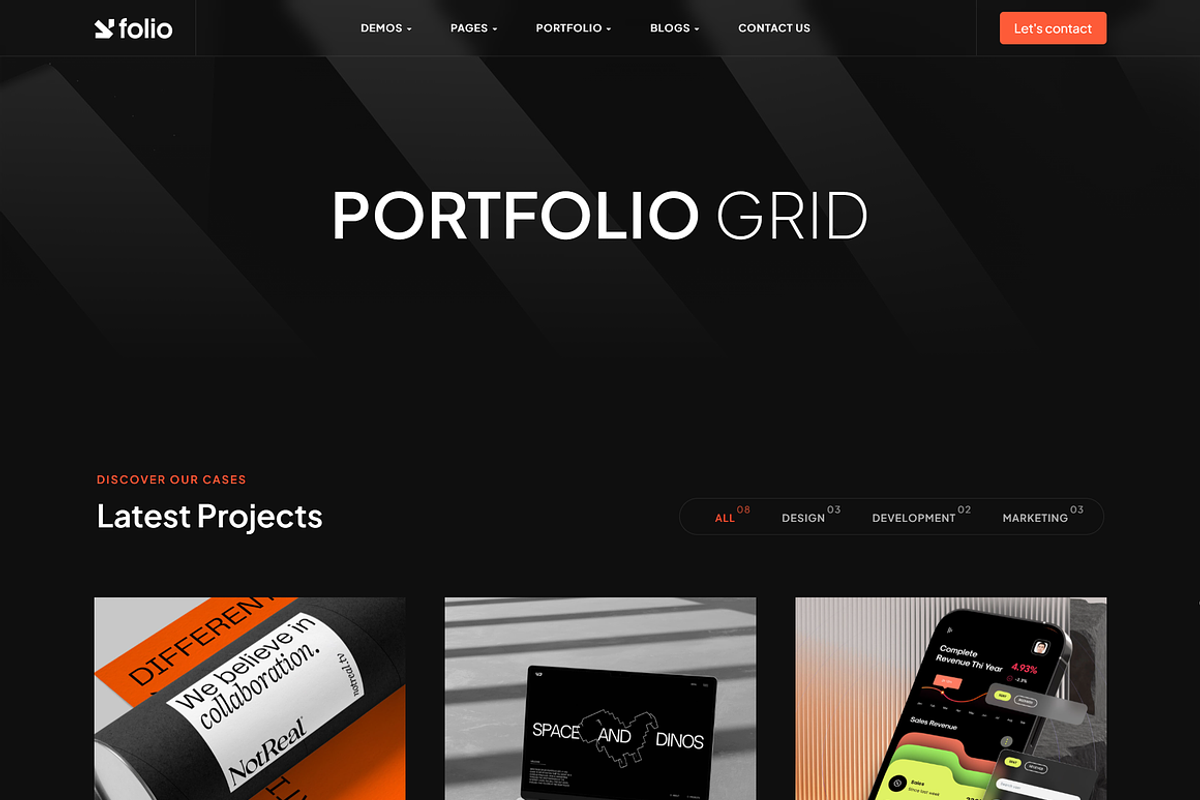 Creative Portfolio & Digital Agency, a WordPress Template by Design Spade (Photo 8 of 10)