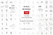 Icons & Illustrations Bundle, an Outline Icon by NatalieArtShop (Thumbnail 1 of 28)