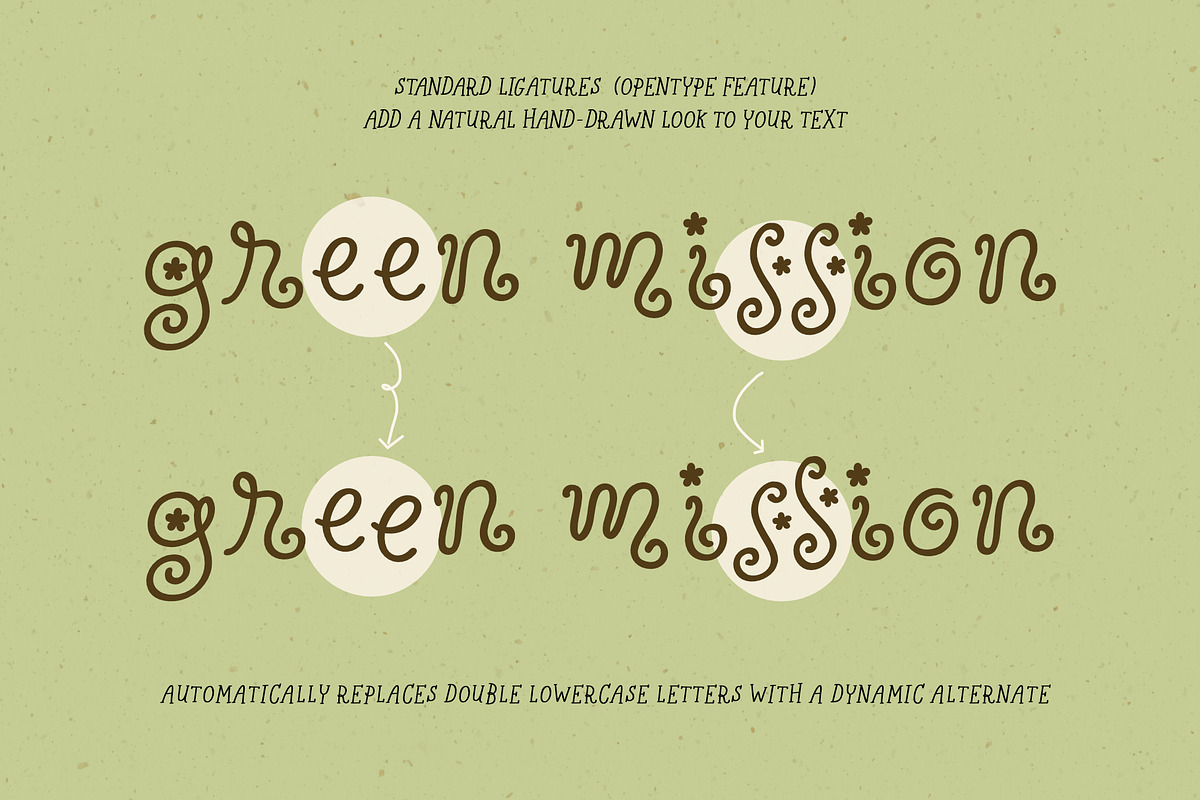 Wildflower Garden | Whimsical Font, a Handwritten Font by type peace (Photo 6 of 14)