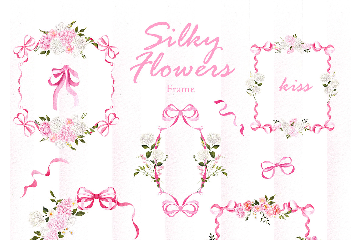 Silky Flowers. Watercolor graphic, an Object Graphic by ma_i_vi (Photo 5 of 11)