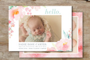 Birth Announcement Template, a Card Template by Sweet Little Muse (Thumbnail 1 of 2)