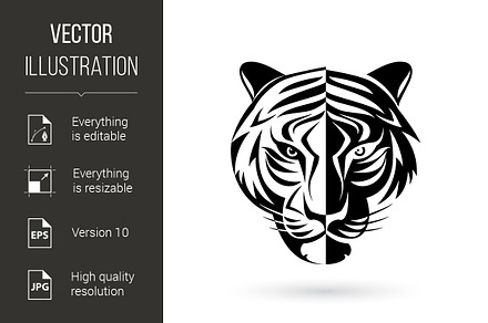Tiger Mascot Logo, a Graphic by DvargShop