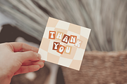 Retro Thank you Card Template, a Business Card Template by Hellohastore (Thumbnail 2 of 9)