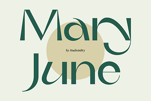 Mary June - A Modern Contrast Sans