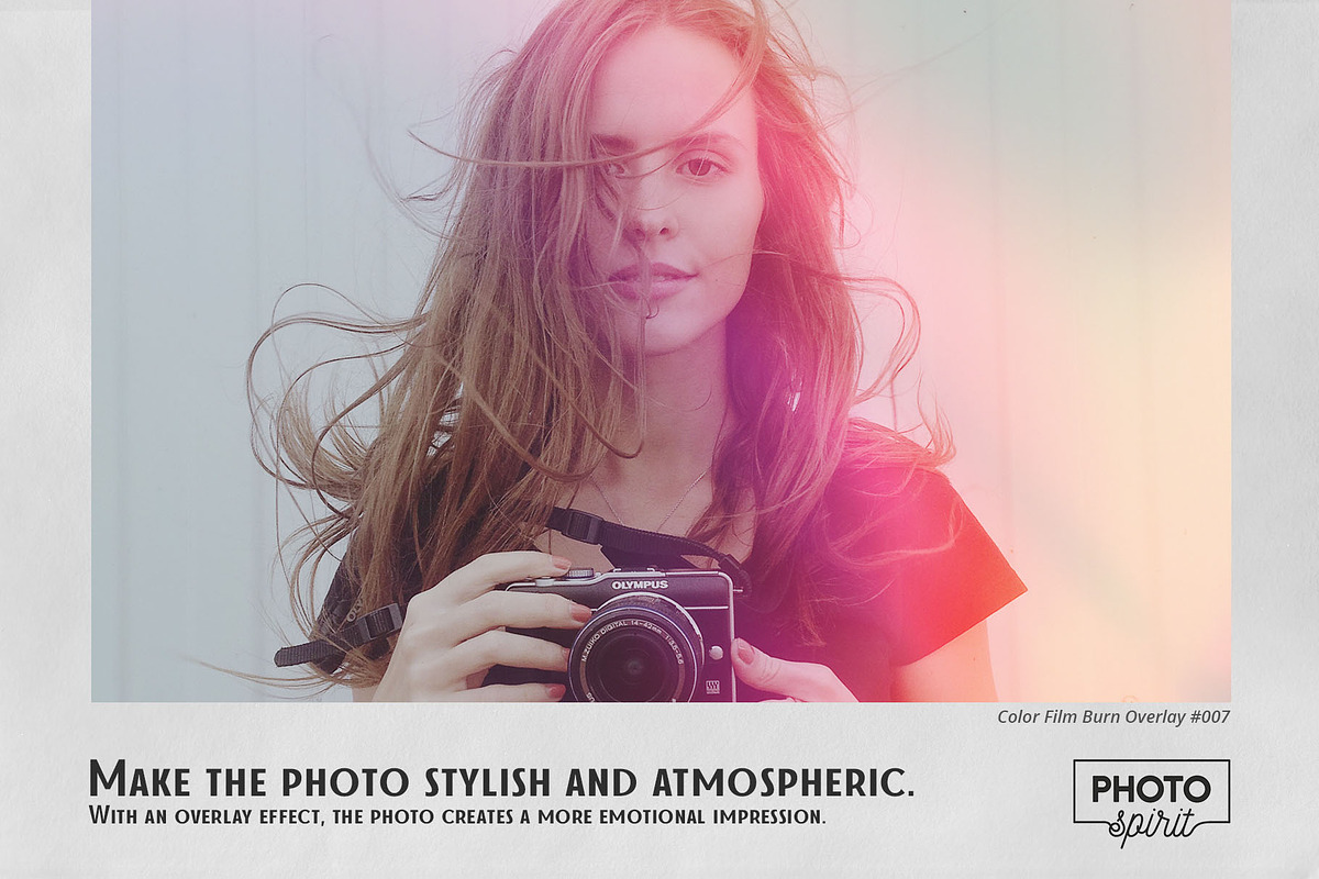 Color Film Burn Overlays, a Brushes & More by PhotoSpirit (Photo 4 of 10)