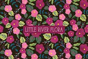 LITTLE RIVER FLORA Seamless Patterns, a Pattern Graphic by Dreaming with Isa (Thumbnail 3 of 9)