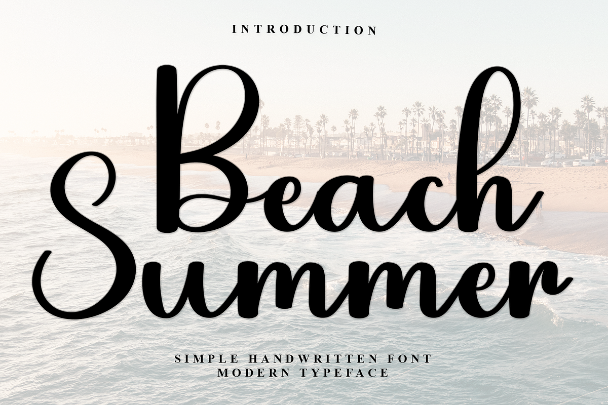 Beach Summer, a Handwritten Font by InermediaSTUDIO (Photo 1 of 7)