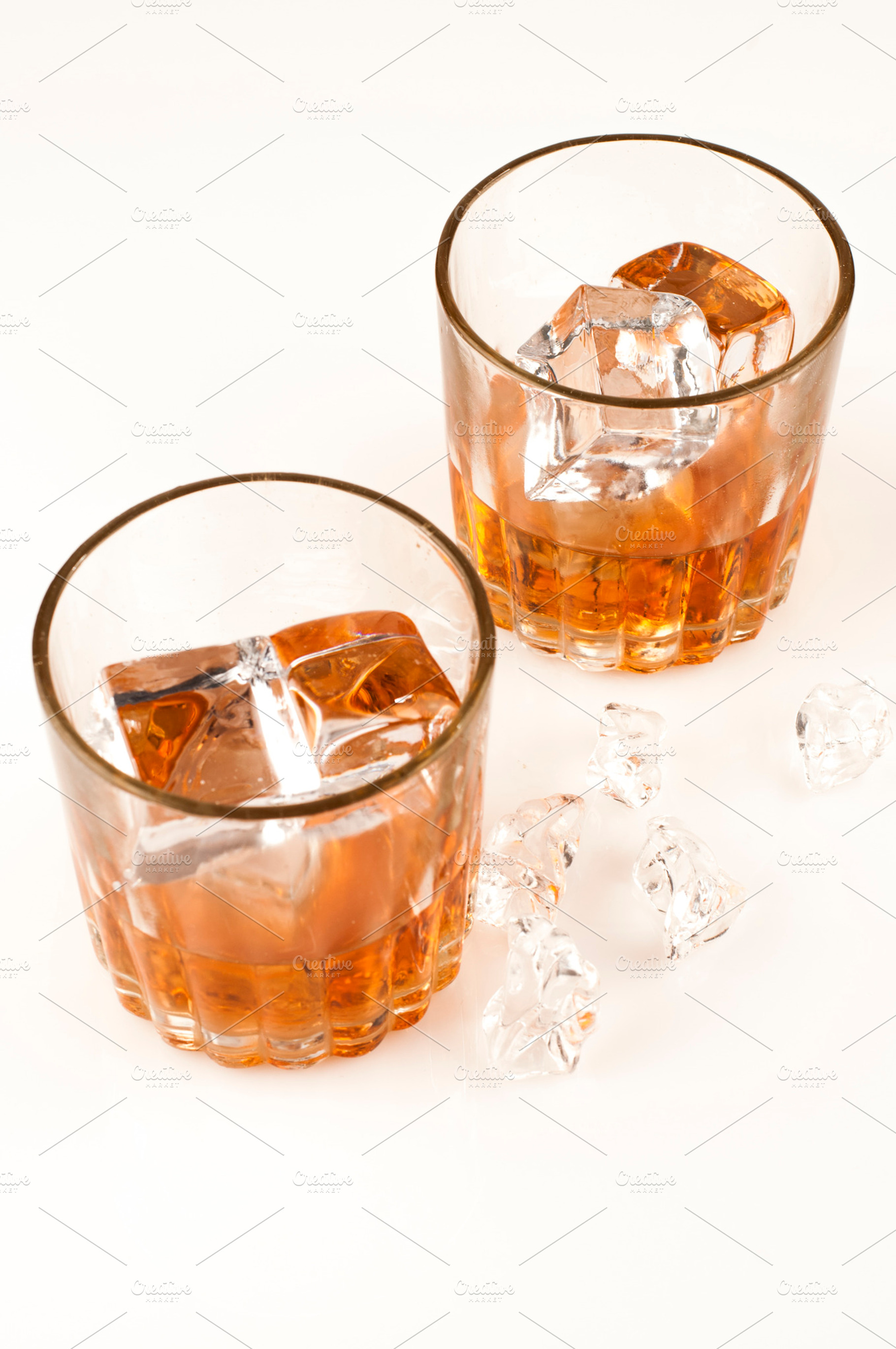 whisky isolated on white